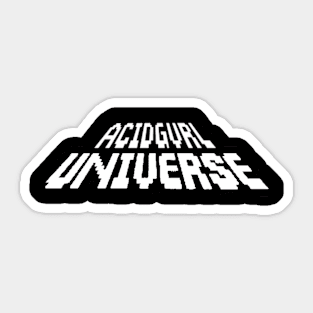 Ghost Yurei White Acidgvrl Universe Logo Sticker